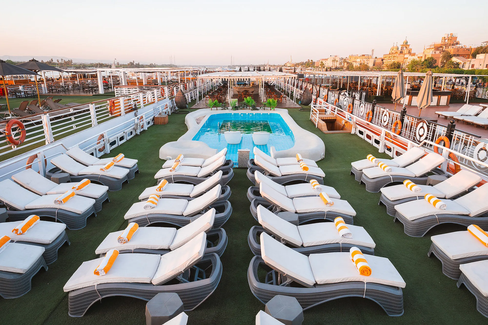 Lounge aboard the Alessandra Nile Cruise Nile cruise